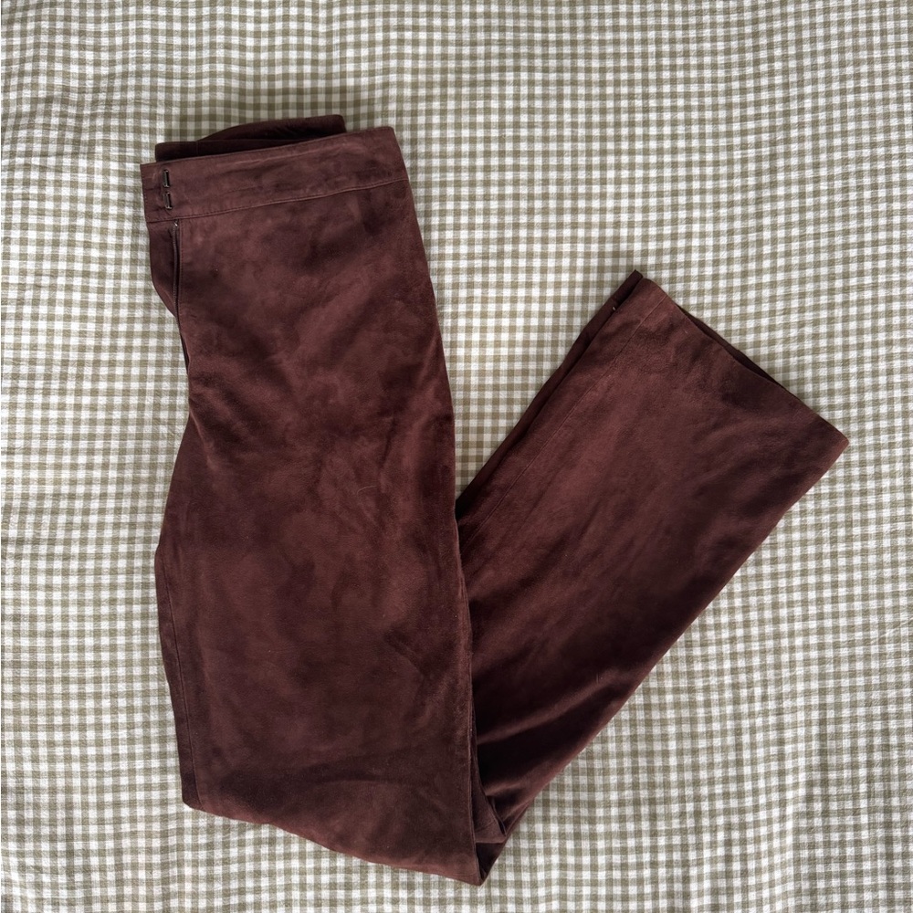 Harold's Brown 100% Goat Suede Pants